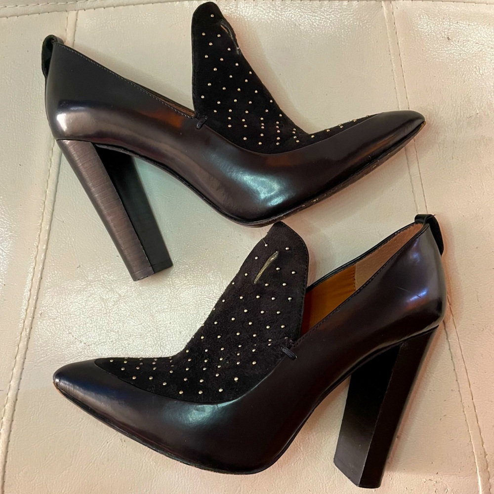✨ Rebecca Minkoff Studded Suede Leather Heels